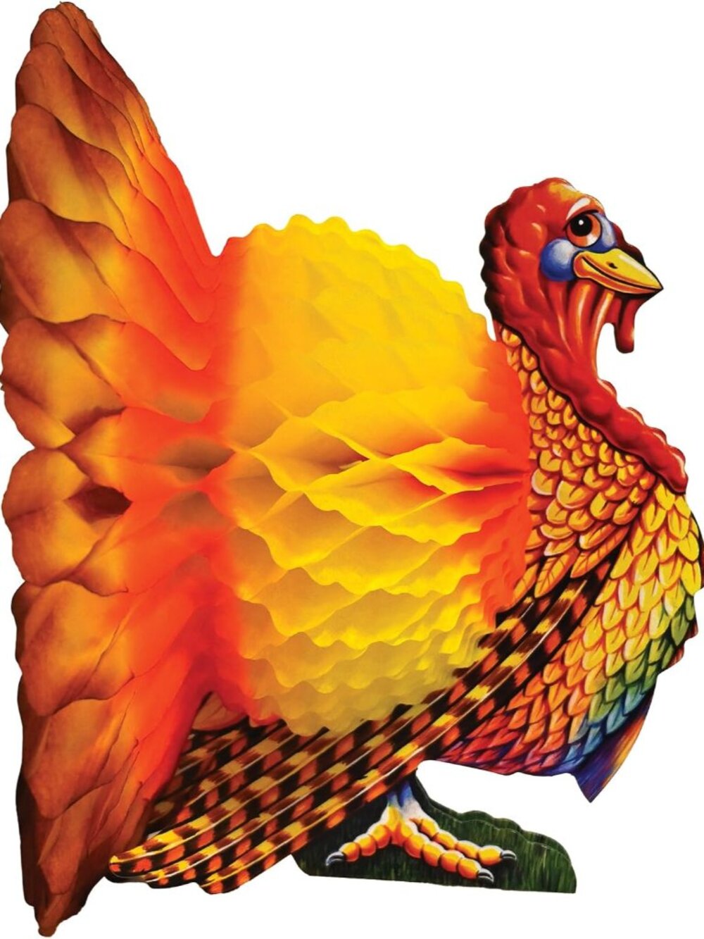 Tissue Paper Turkey Centerpiece Thanksgiving Party Autumn Fall Harvest Home Deco